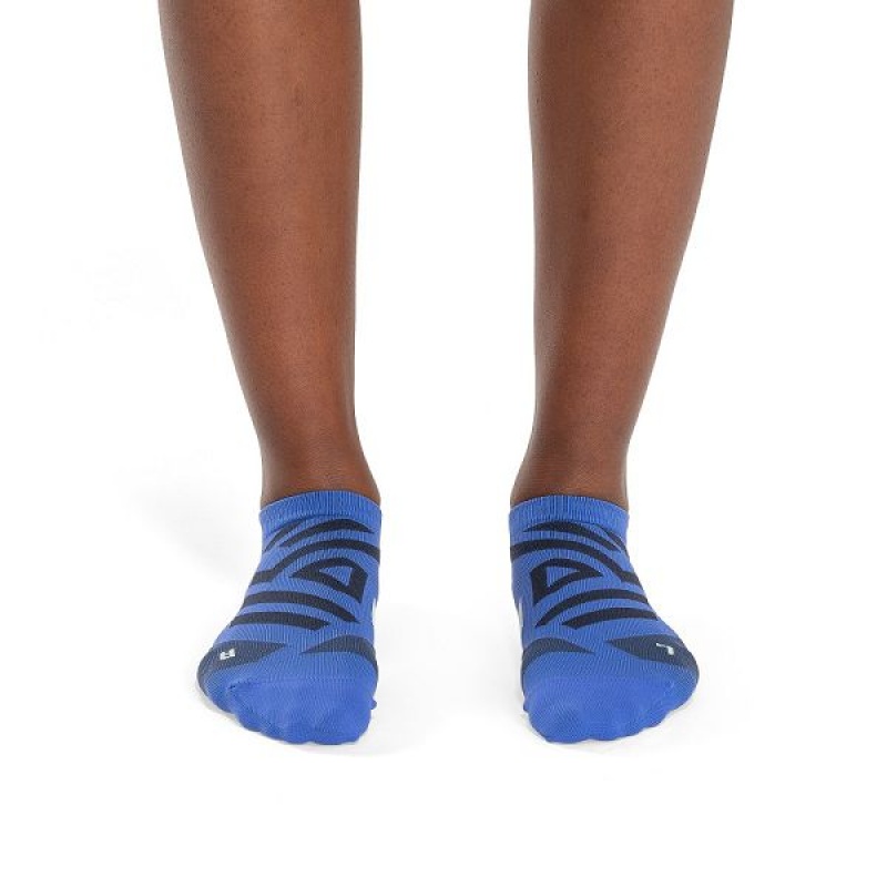 Blue Women's On Running Performance Low Socks | 1369472_PH