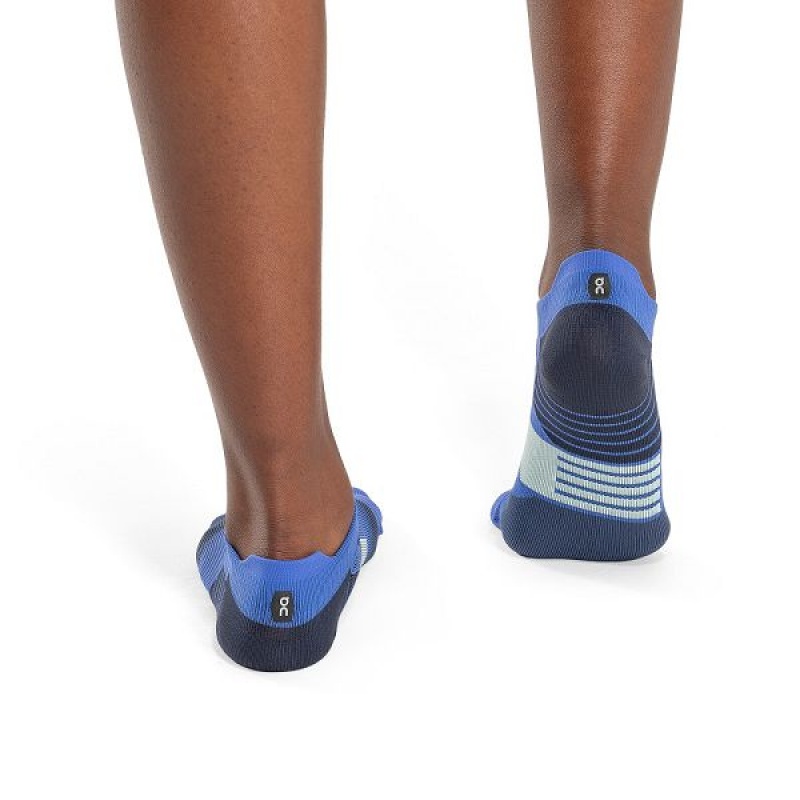 Blue Women's On Running Performance Low Socks | 1369472_PH