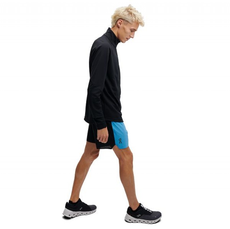 Blue / Black Men's On Running Lightweight 2 Shorts | 821539_PH