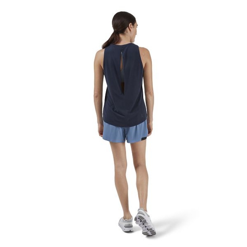 Blue / Black Women's On Running Running 3 Shorts | 2135648_PH