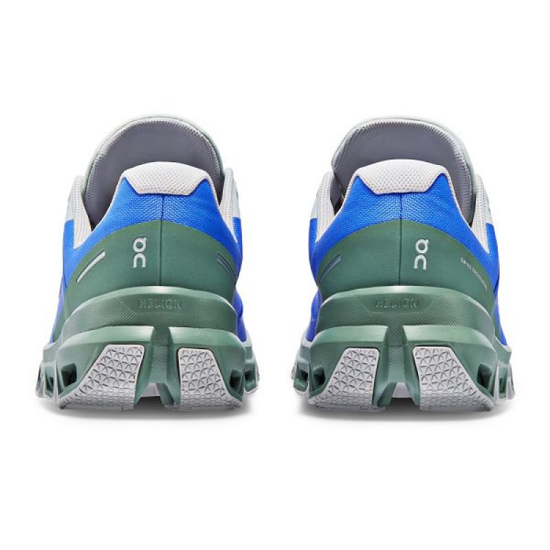 Blue / Dark Green Men's On Running Cloudventure Waterproof 3 Trail Running Shoes | 5792438_PH