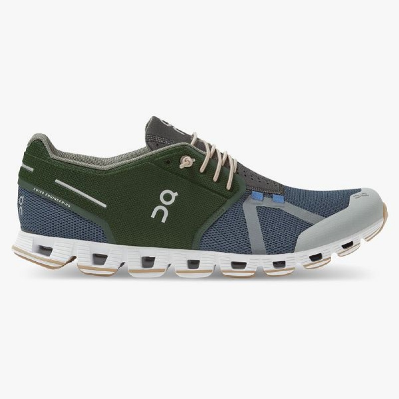 Blue / Green Men\'s On Running Cloud 70 | 30 Sneakers | 4695017_PH