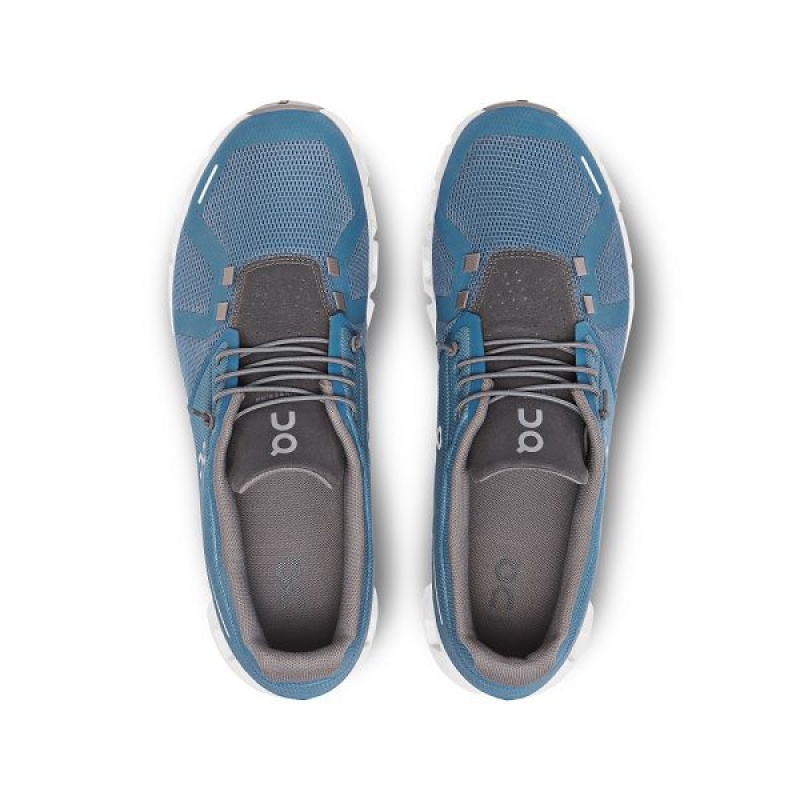 Blue / Grey Men's On Running Cloud 5 Sneakers | 4728036_PH