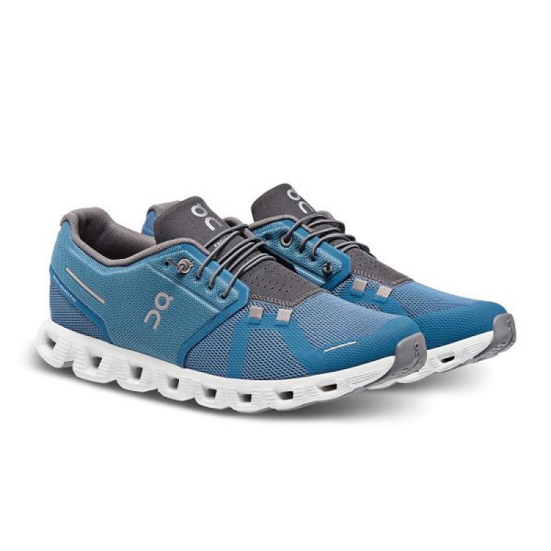 Blue / Grey Men's On Running Cloud 5 Sneakers | 4728036_PH