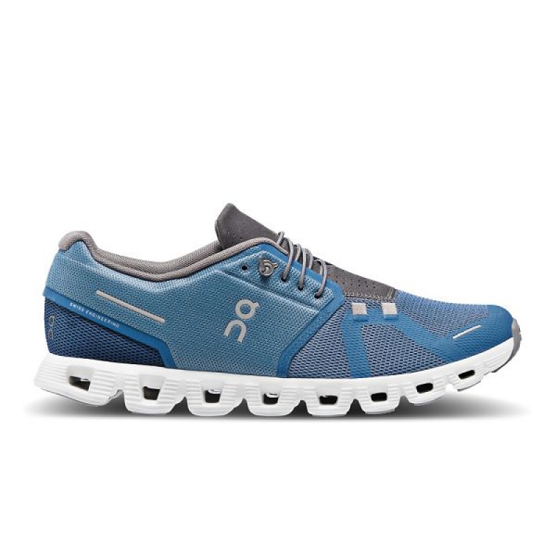 Blue / Grey Men\'s On Running Cloud 5 Sneakers | 4728036_PH