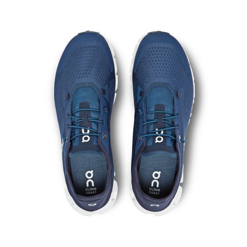 Blue / Navy Men's On Running Cloud 5 Coast Sneakers | 9513026_PH