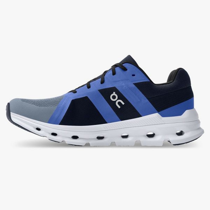 Blue / Navy Men's On Running Cloudrunner 4 Road Running Shoes | 2503891_PH