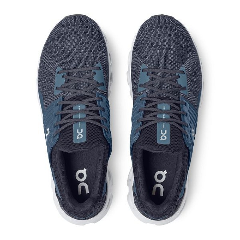 Blue / Navy Men's On Running Cloudswift Road Running Shoes | 7286143_PH