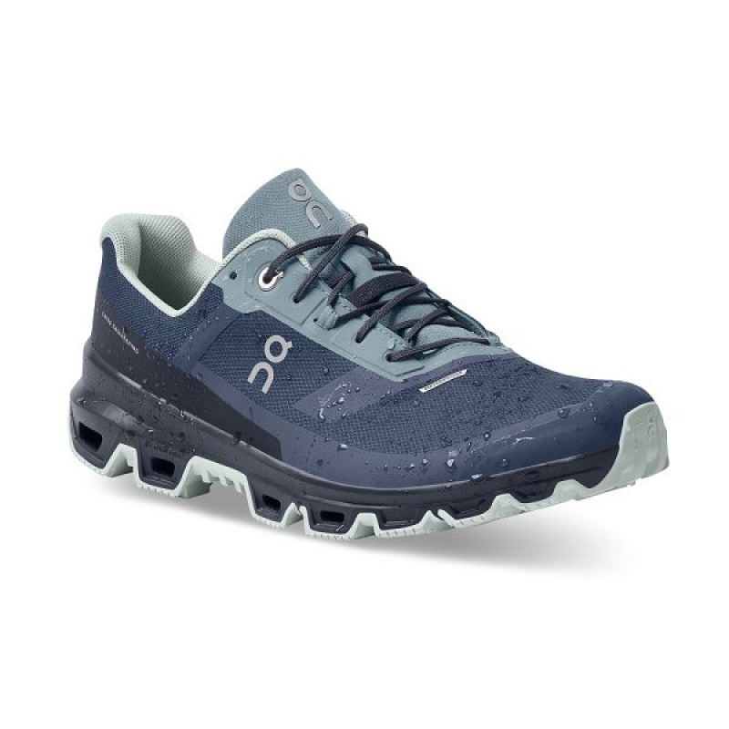 Blue / Navy Men's On Running Cloudventure Waterproof 3 Trail Running Shoes | 7460583_PH