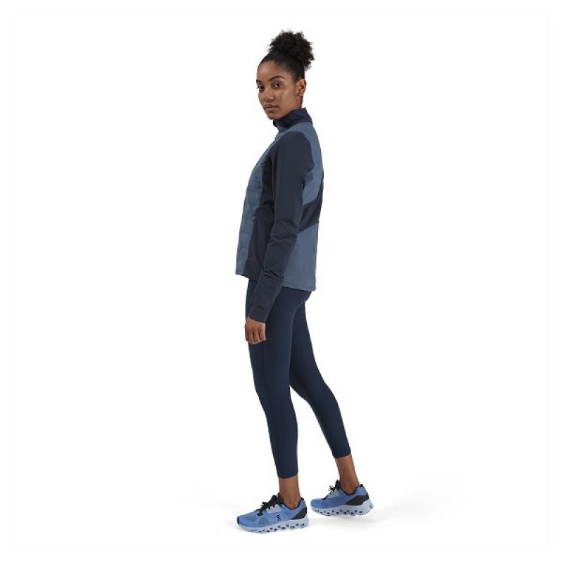 Blue / Navy Women's On Running Climate Jackets | 5723964_PH