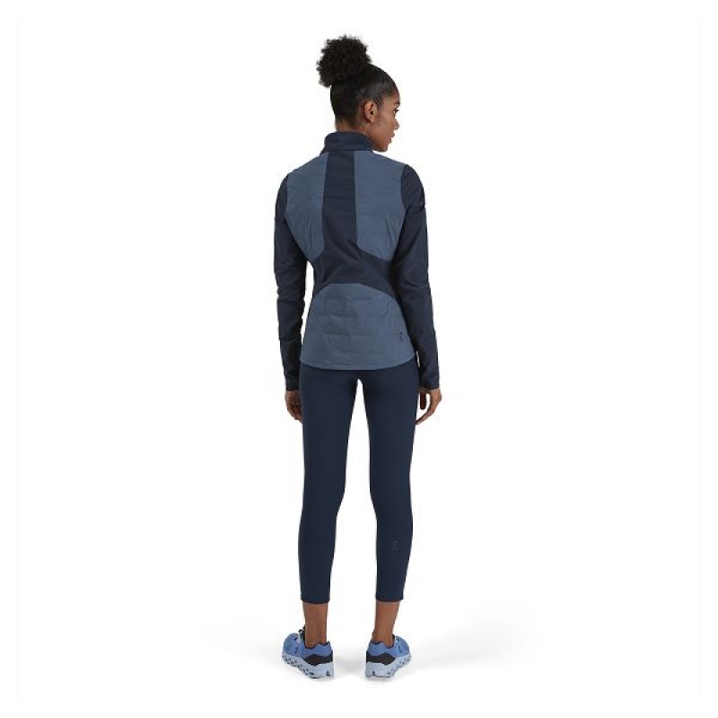 Blue / Navy Women's On Running Climate Jackets | 5723964_PH