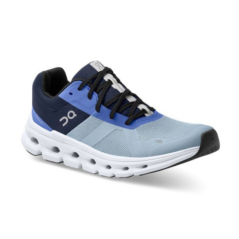 Blue / Navy Women's On Running Cloudrunner Road Running Shoes | 7431602_PH