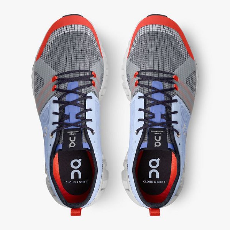 Blue / Orange Men's On Running Cloud X Shift Sneakers | 5738902_PH