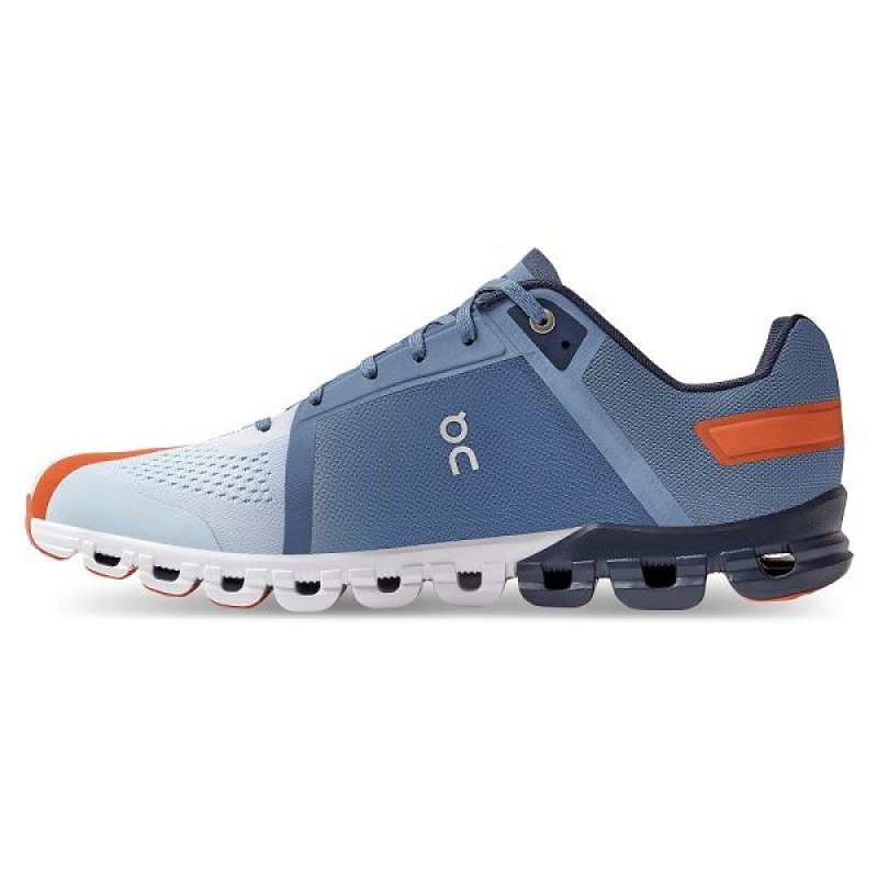 Blue / Orange Men's On Running Cloudflow Road Running Shoes | 4601579_PH