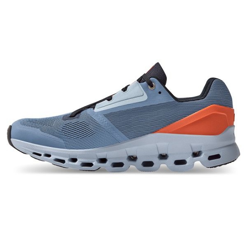 Blue / Orange Men's On Running Cloudstratus Road Running Shoes | 9268351_PH