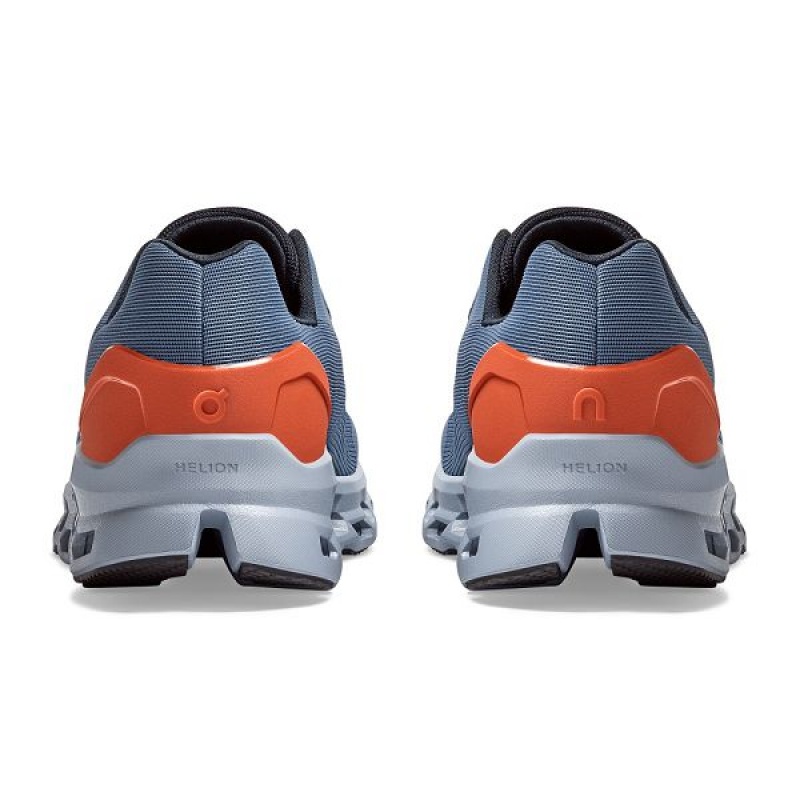 Blue / Orange Men's On Running Cloudstratus Road Running Shoes | 9268351_PH