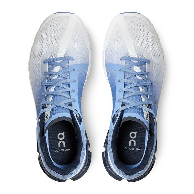 Blue / White Women's On Running Cloudflow Road Running Shoes | 5384196_PH