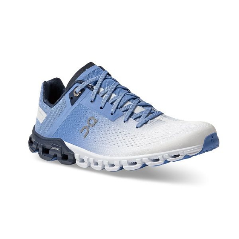 Blue / White Women's On Running Cloudflow Road Running Shoes | 5384196_PH