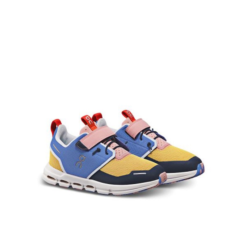 Blue / Yellow Kids' On Running Cloud Play Running Shoes | 2359186_PH