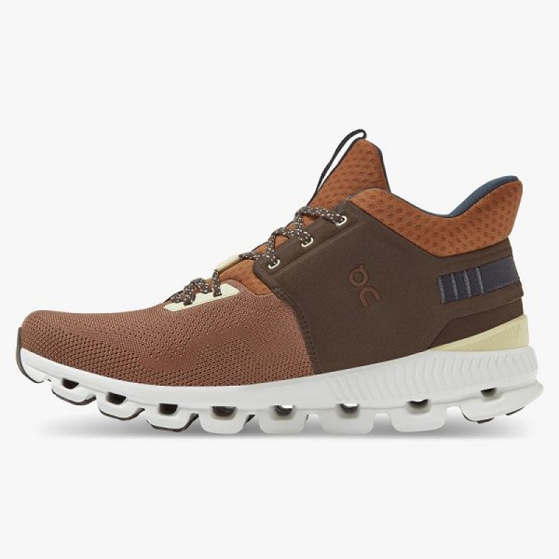 Brown Men's On Running Cloud Hi Edge Sneakers | 3806217_PH