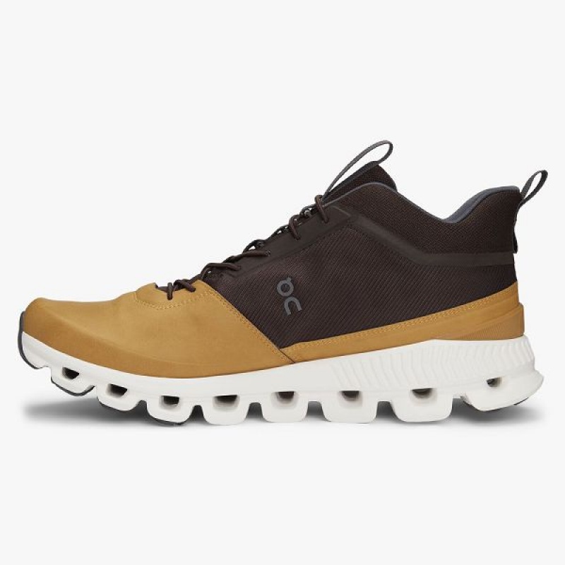 Brown Men's On Running Cloud Hi Sneakers | 6375291_PH