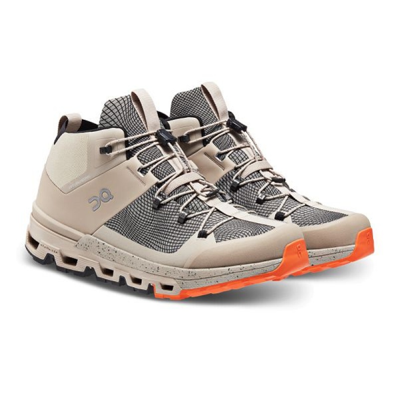 Brown Men's On Running Cloudtrax Sensa Hiking Boots | 7651238_PH