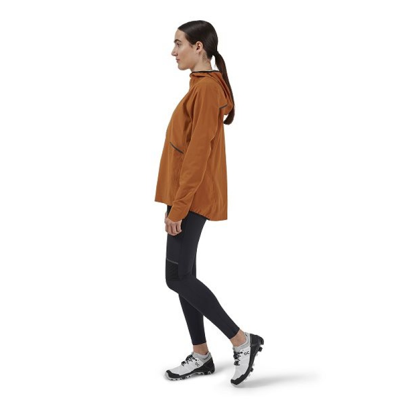 Brown Women's On Running Waterproof Anorak Jackets | 1087924_PH