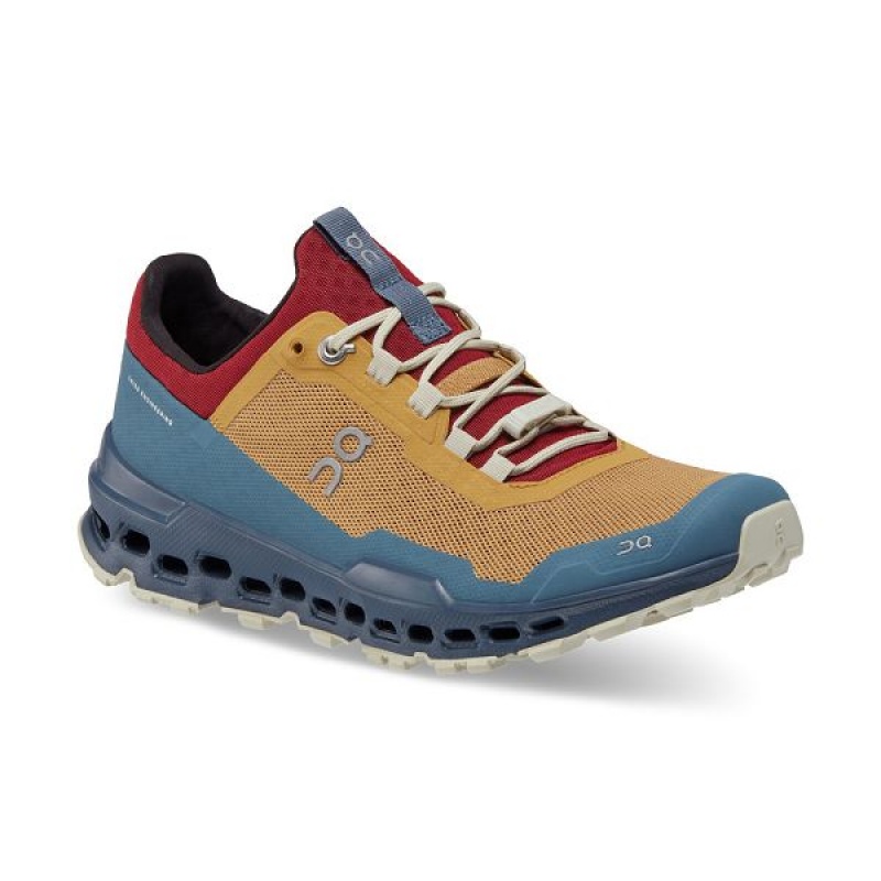 Brown / Navy Women's On Running Cloudultra Hiking Shoes | 8275036_PH