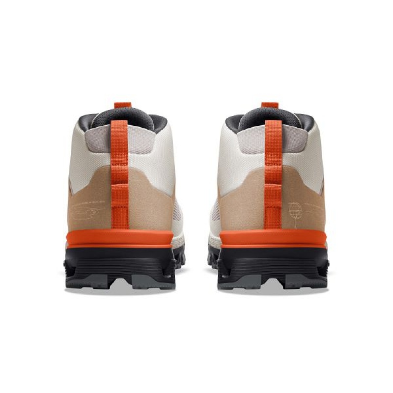 Brown / White Men's On Running Cloudtrax Hiking Boots | 5764901_PH