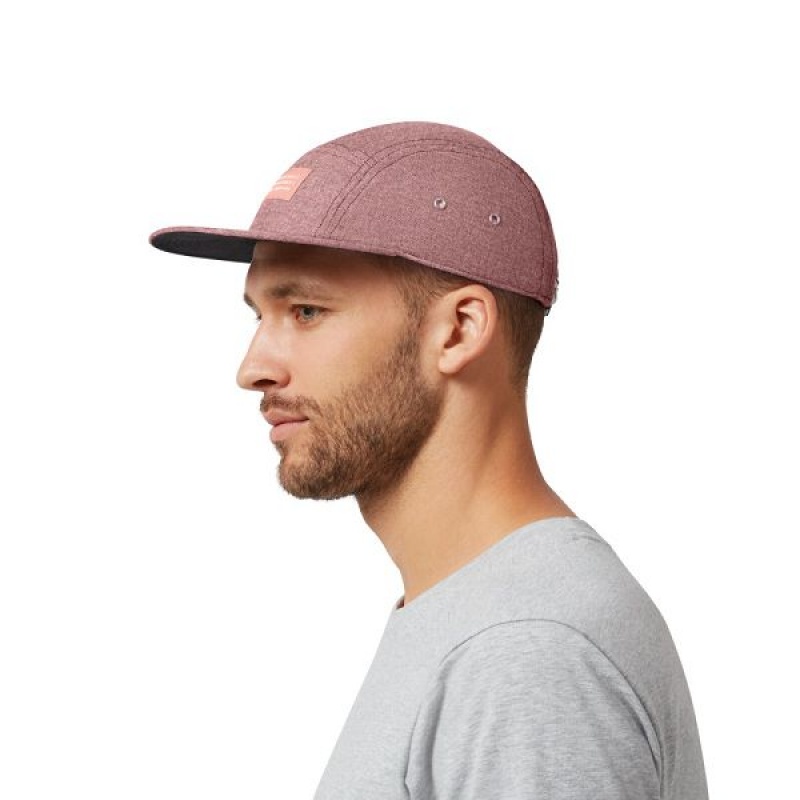 Burgundy Men's On Running 5 Panel Caps | 9486320_PH