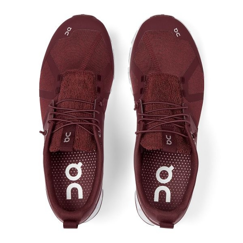 Burgundy Men's On Running Cloud Terry Sneakers | 5901638_PH