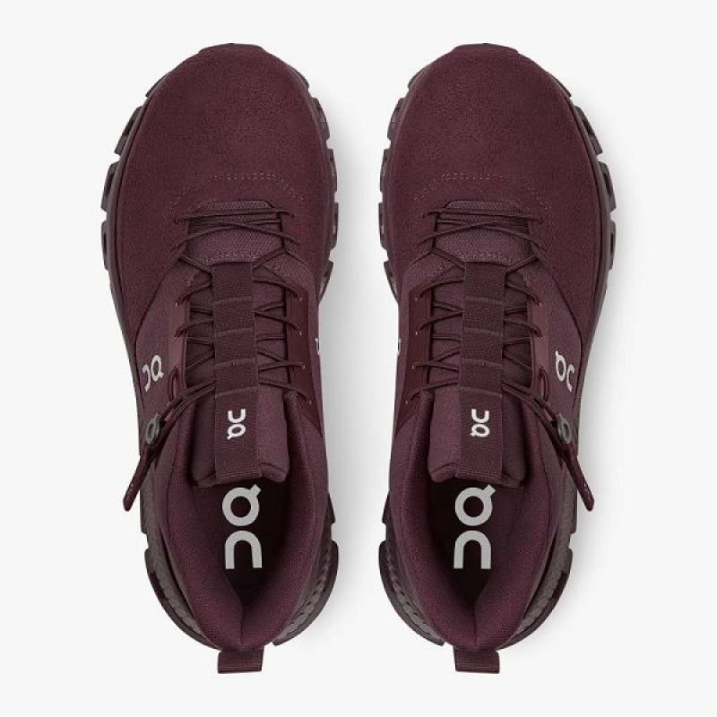 Burgundy Women's On Running Cloud Hi Sneakers | 4963287_PH