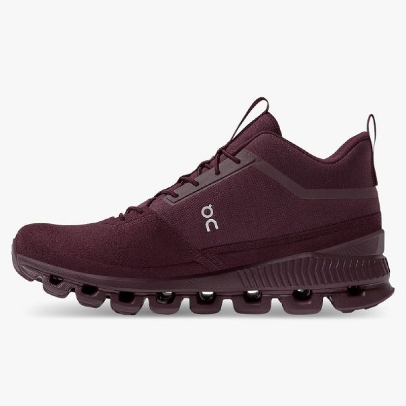 Burgundy Women's On Running Cloud Hi Sneakers | 4963287_PH