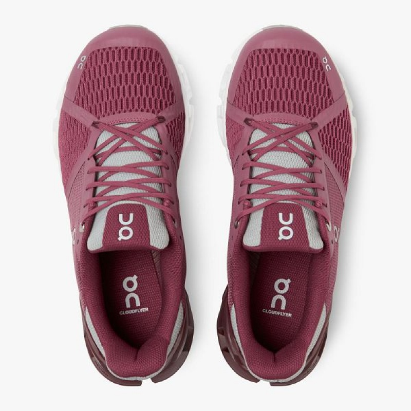 Burgundy Women's On Running Cloudflyer 3 Road Running Shoes | 235197_PH