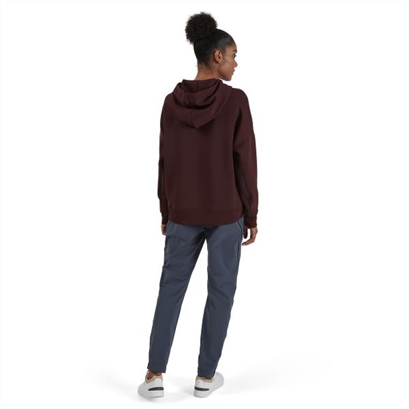 Burgundy Women's On Running Hoodie 2 Hoodies | 1540296_PH