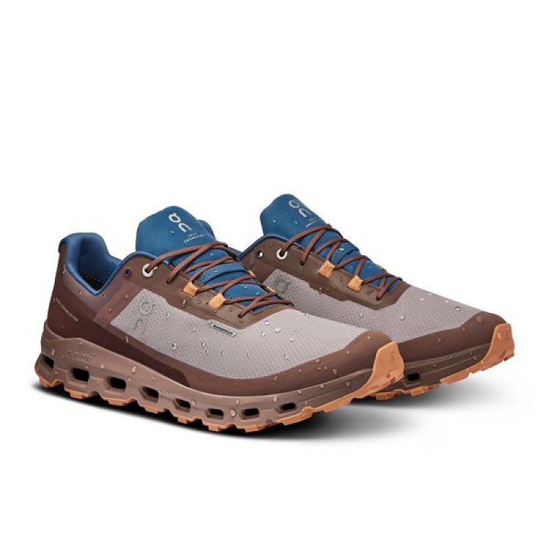 Chocolate Men's On Running Cloudvista Waterproof Trail Running Shoes | 2569841_PH