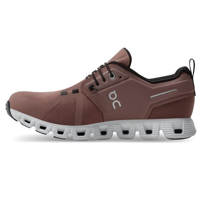 Chocolate Women's On Running Cloud 5 Waterproof Sneakers | 4869312_PH