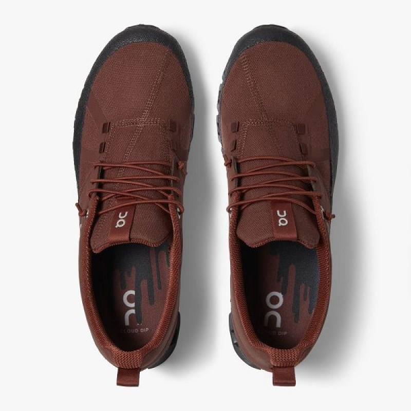 Chocolate / Black Men's On Running Cloud Dip Sneakers | 746351_PH