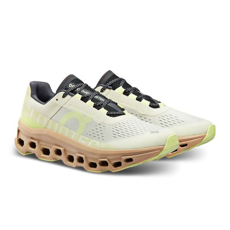 Cream Men's On Running Cloudmonster Road Running Shoes | 491267_PH