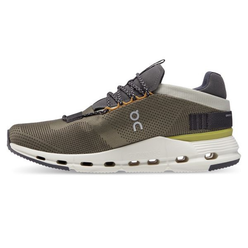 Dark Green Men's On Running Cloudnova Sneakers | 4856307_PH