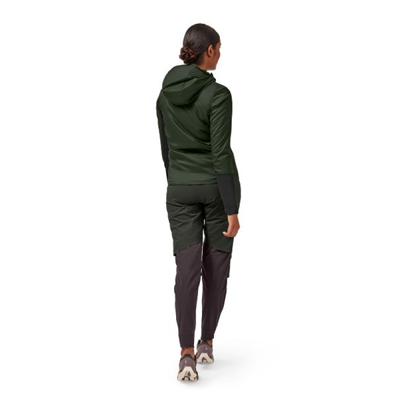 Dark Green / Black Women's On Running Insulator Jackets | 2913658_PH