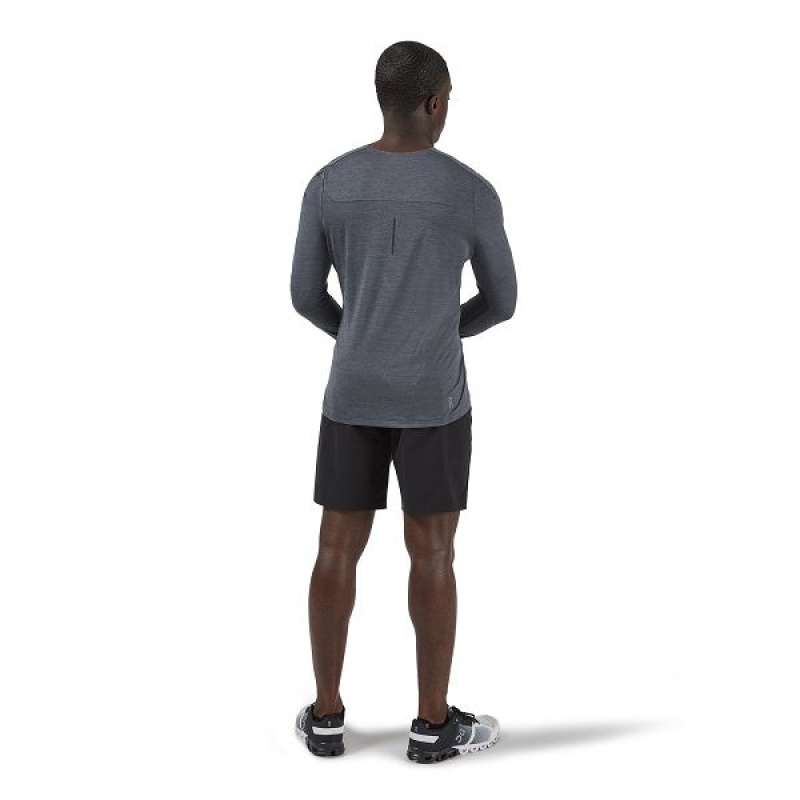 Dark Grey Men's On Running Performance Long-T T Shirts | 7325901_PH