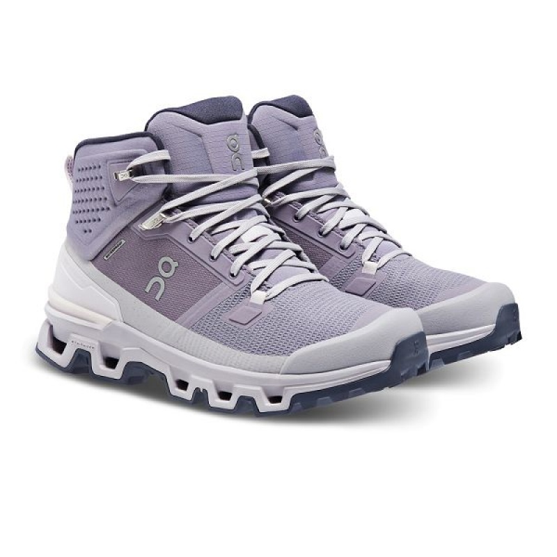 Dark Grey Women's On Running Cloudrock 2 Waterproof Hiking Boots | 3615407_PH