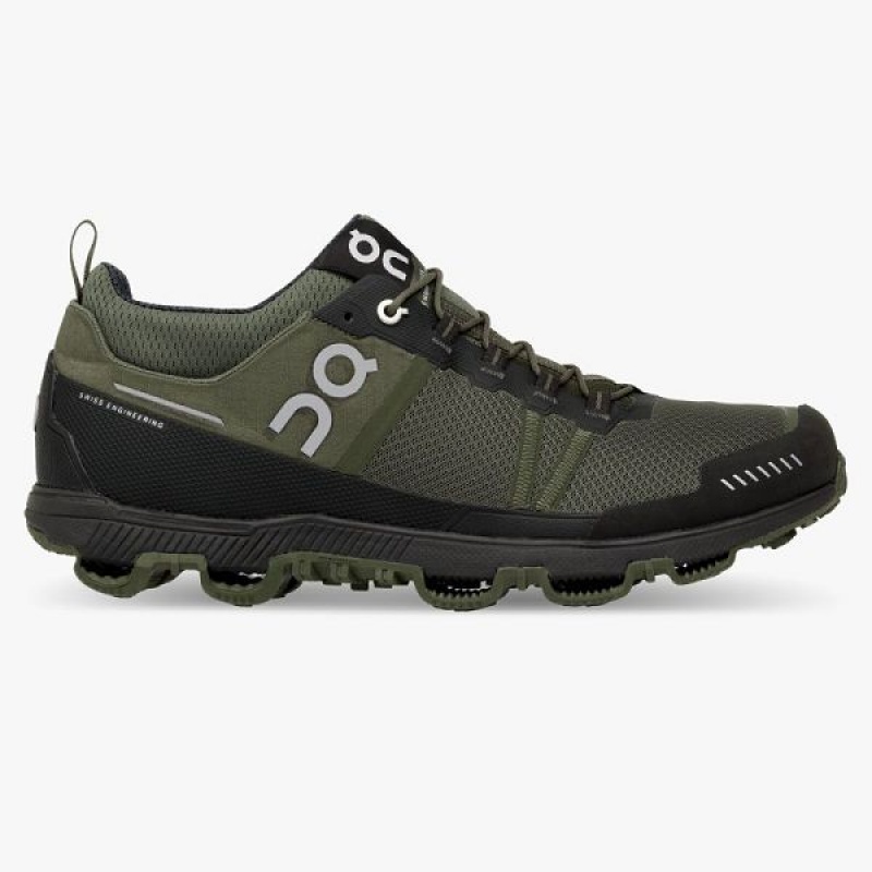 Deep Green / Grey Men\'s On Running Cloudventure Midtop Hiking Shoes | 7694385_PH