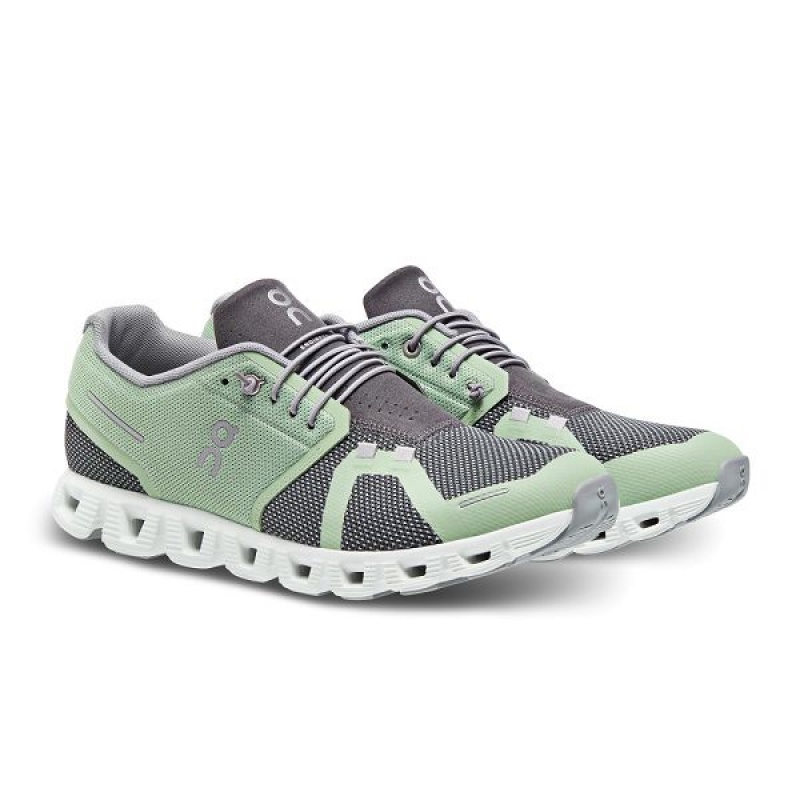 Green Men's On Running Cloud 5 Combo Sneakers | 9478126_PH