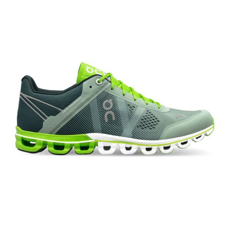 Green Men\'s On Running Cloudflow 1 Road Running Shoes | 8092357_PH