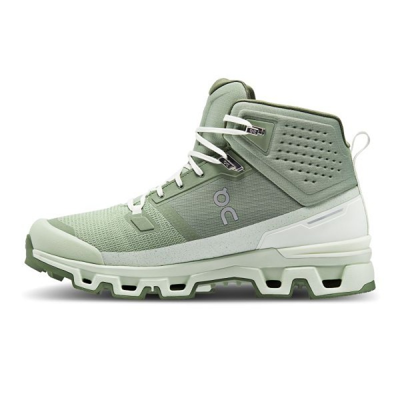 Green Men's On Running Cloudrock 2 Waterproof Hiking Boots | 4723189_PH