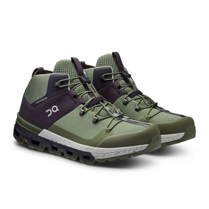 Green Men's On Running Cloudtrax Hiking Boots | 9726810_PH