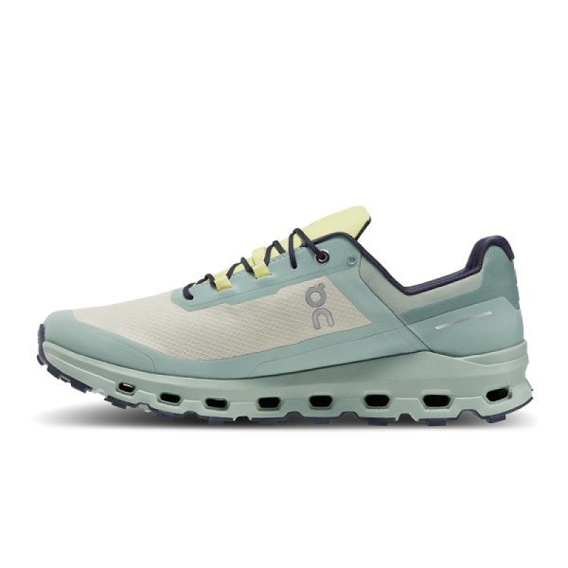 Green Men's On Running Cloudvista Waterproof Trail Running Shoes | 5879230_PH