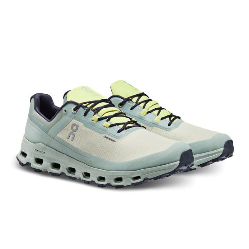 Green Men's On Running Cloudvista Waterproof Trail Running Shoes | 5879230_PH